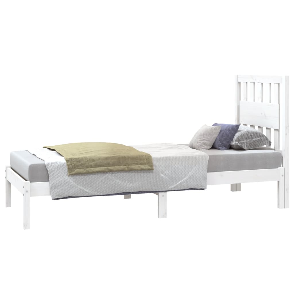 Sengeramme hvit heltre furu 75x190 cm Small Single