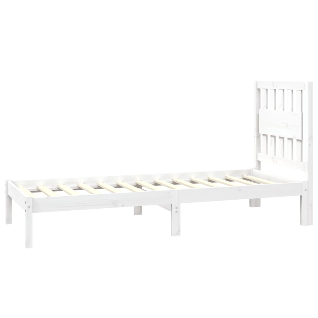 Sengeramme hvit heltre furu 75x190 cm Small Single