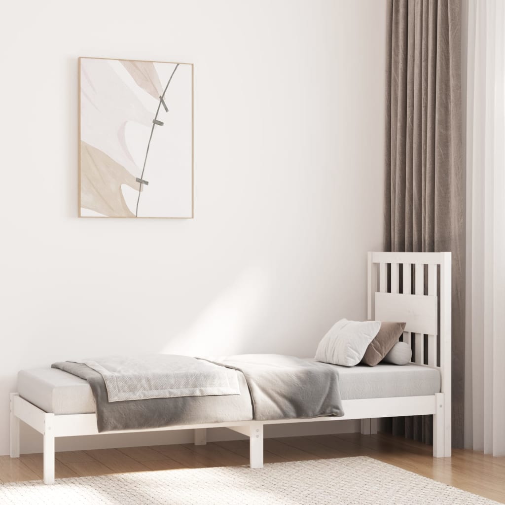 Sengeramme hvit heltre furu 75x190 cm Small Single