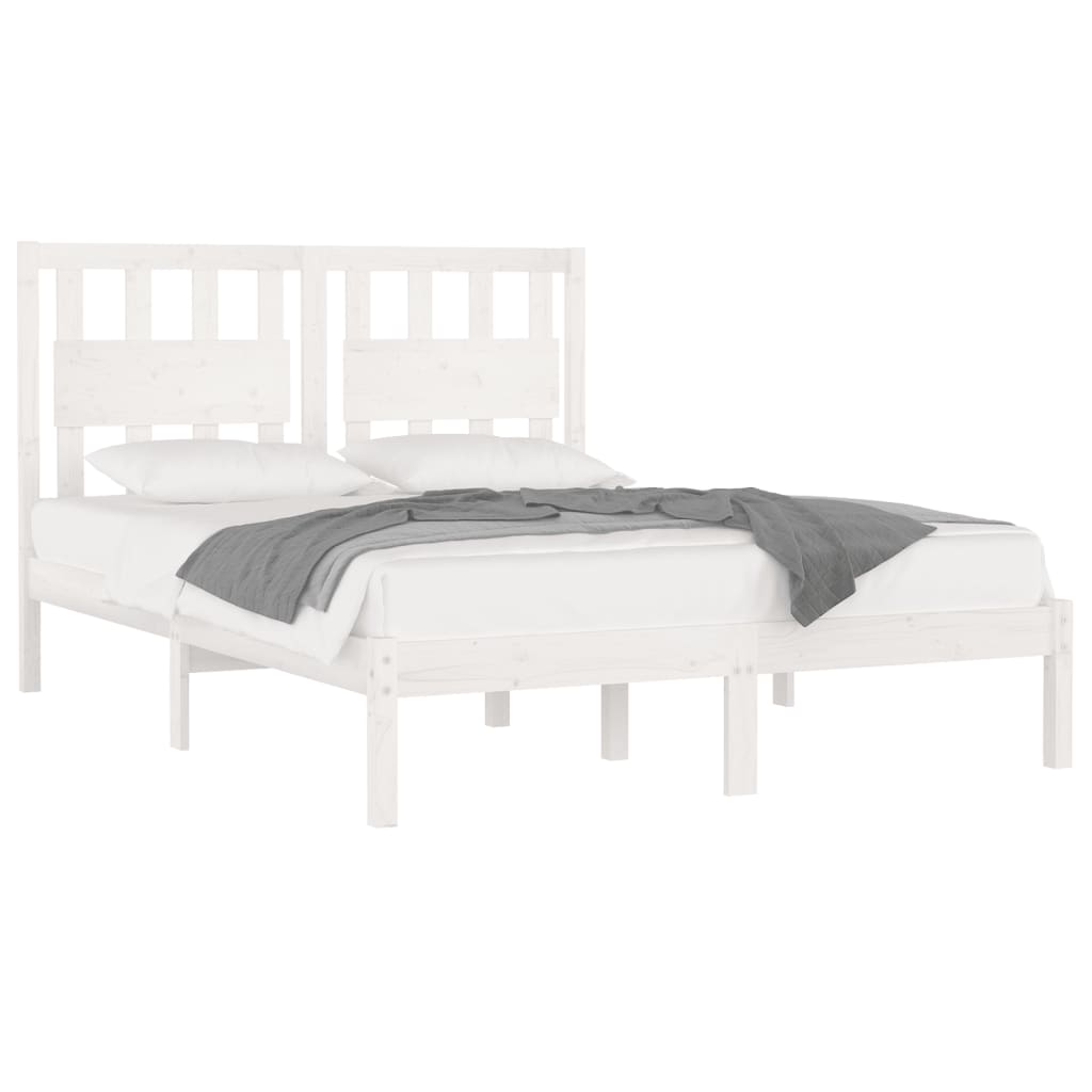 Sengeramme hvit heltre furu 180x200 cm Super King