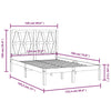 Sengeramme heltre furu 120x190 cm Small Double