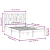 Sengeramme heltre furu 135x190 cm Double