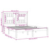 Sengeramme heltre 120x190 cm Small Double