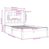 Sengeramme heltre furu 100x200 cm