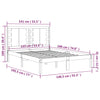 Sengeramme heltre 135x190 cm Double