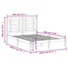 Sengeramme uten madrass 140x190 cm heltre furu