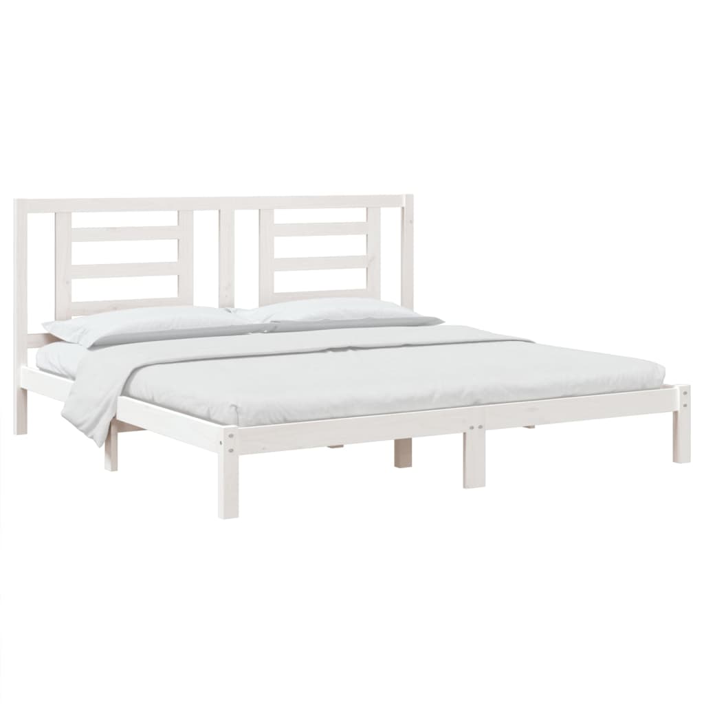 Sengeramme hvit heltre 180x200 cm Super King