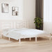 Sengeramme hvit heltre 180x200 cm Super King
