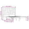 Sengeramme heltre 120x190 cm Small Double