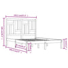 Sengeramme heltre furu 140x190 cm