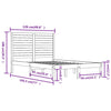 Sengeramme heltre 120x190 cm Small Double