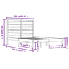Sengeramme heltre 135x190 cm Double