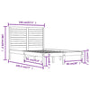 Sengeramme heltre 140x190 cm