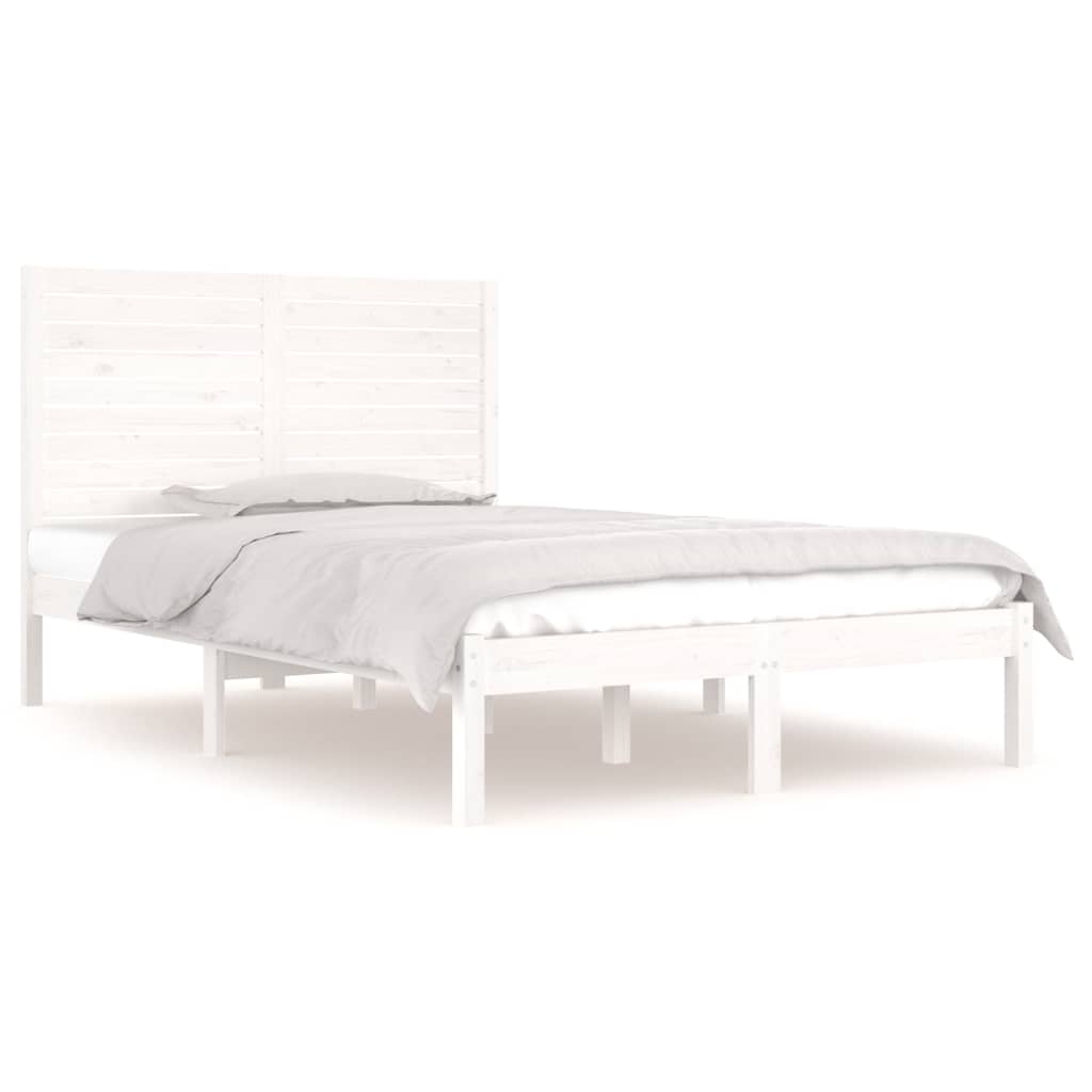 Sengeramme hvit heltre 140x190 cm
