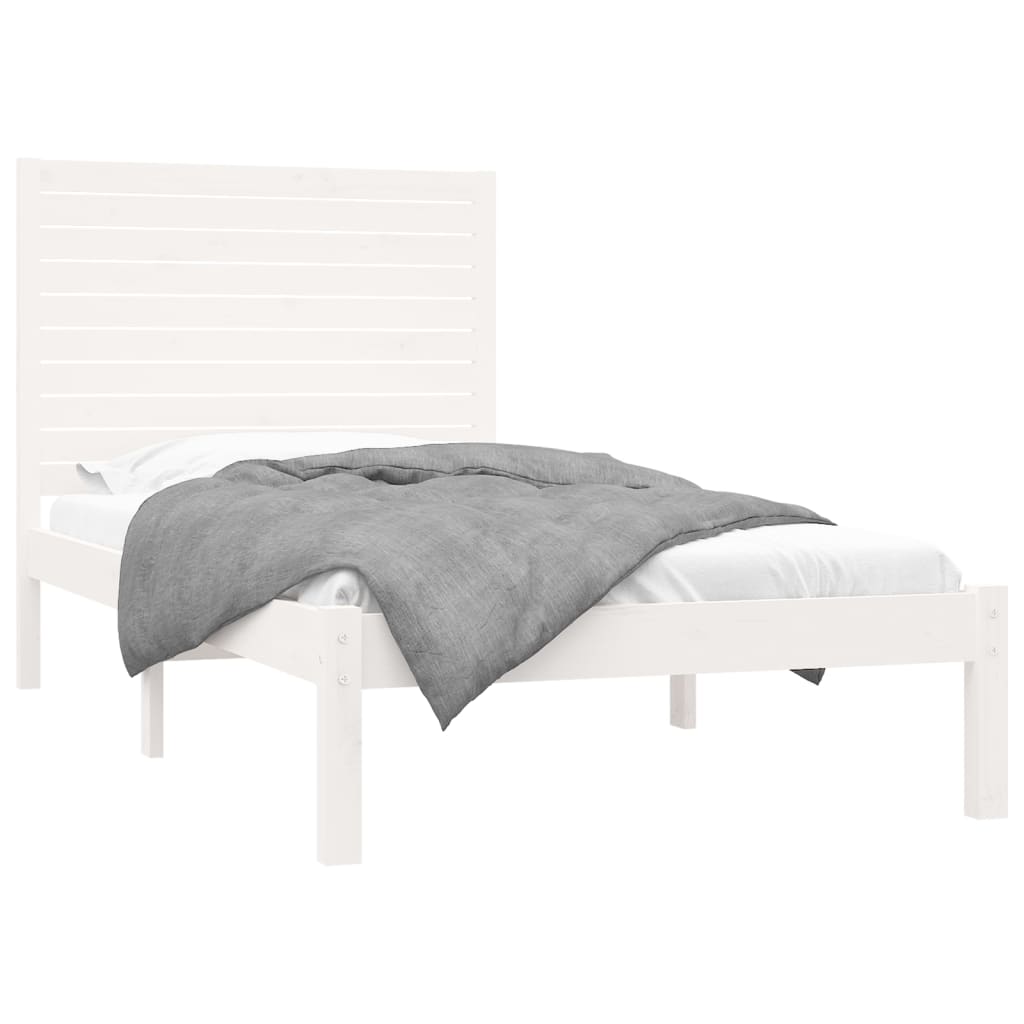 Sengeramme hvit heltre 90x200 cm