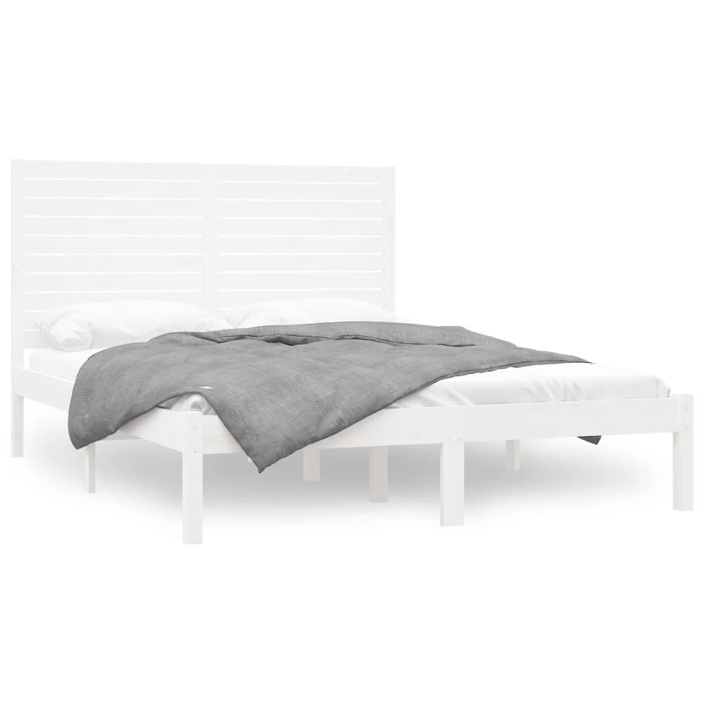 Sengeramme hvit heltre 120x200 cm