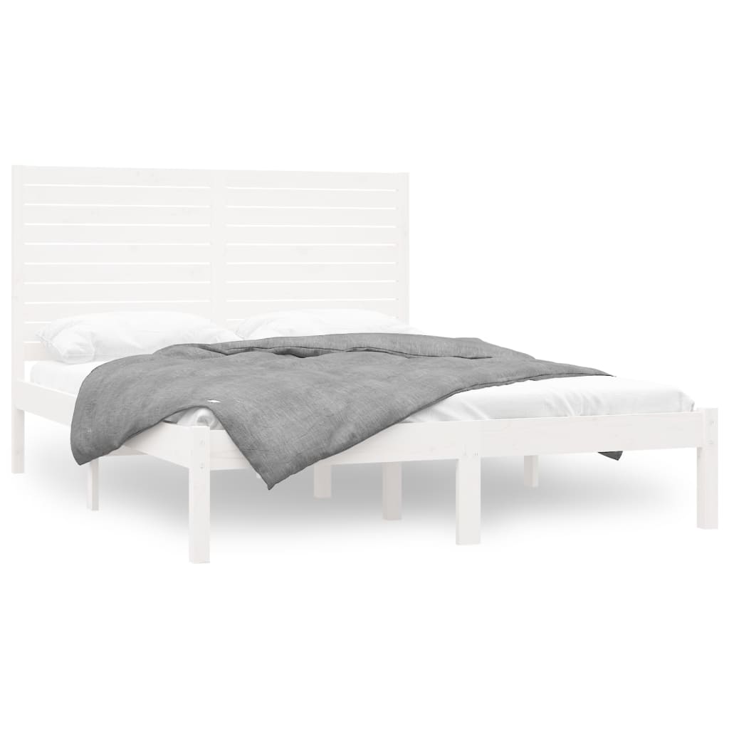 Sengeramme hvit heltre160x200 cm