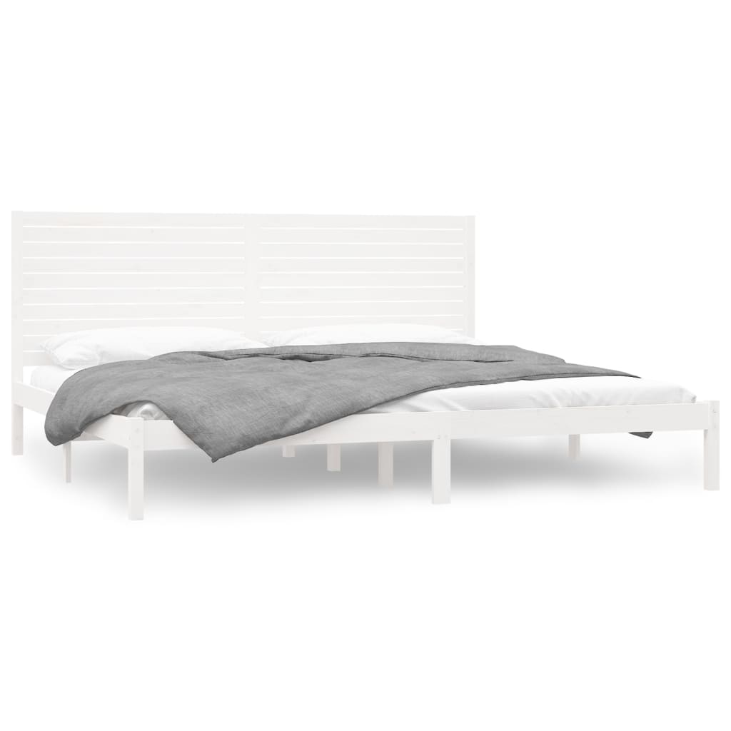 Sengeramme hvit heltre 180x200 cm Super King