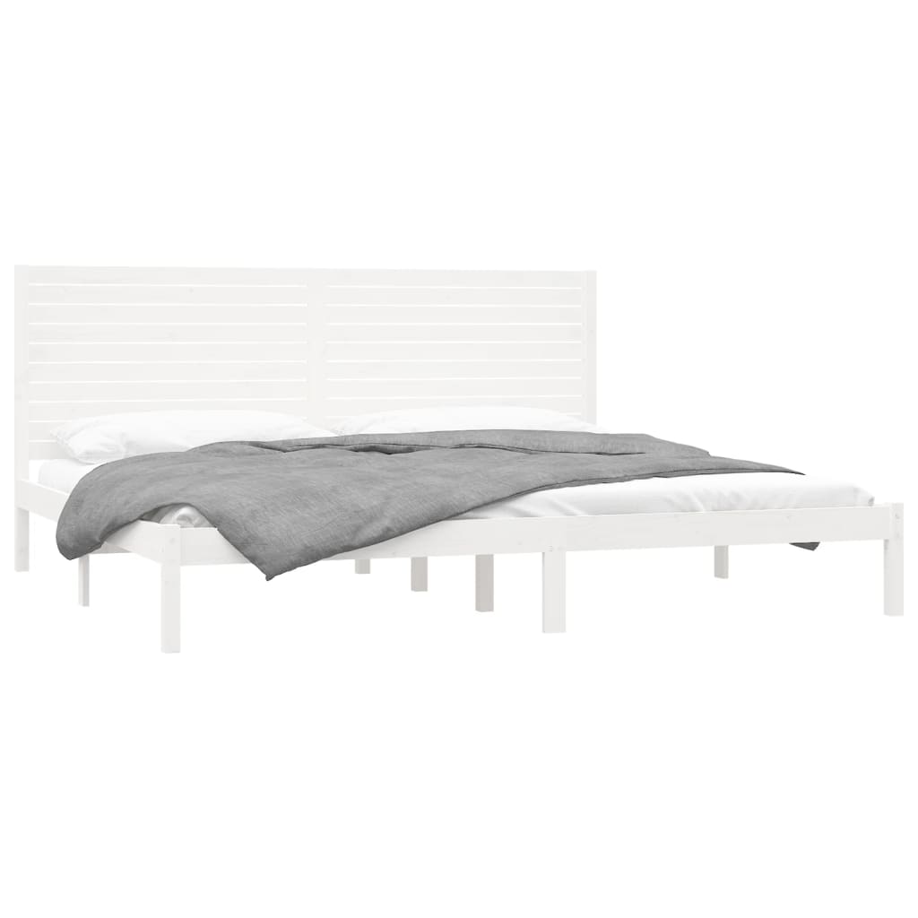 Sengeramme hvit heltre 180x200 cm Super King