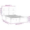 Sengeramme heltre 140x190 cm