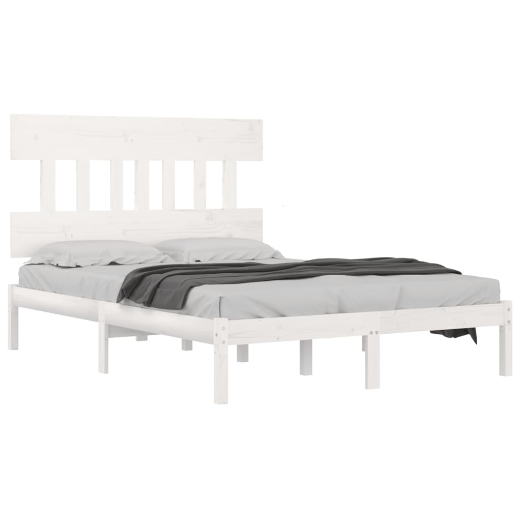 Sengeramme hvit heltre 140x200 cm
