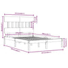 Sengeramme hvit heltre160x200 cm