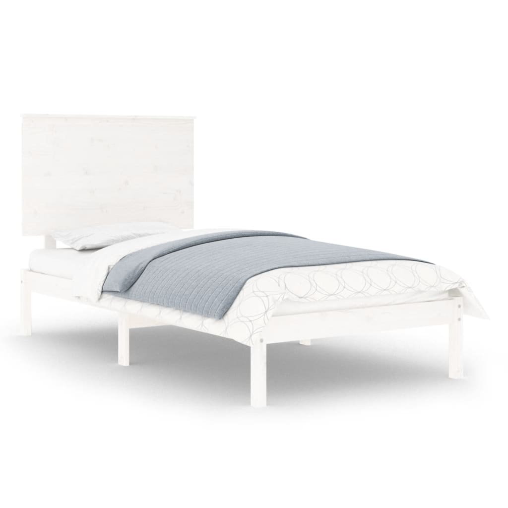 Sengeramme hvit heltre 90x190 cm Single