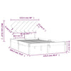 Sengeramme 120x190 cm Small Double heltre