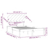 Sengeramme 135x190 cm Double heltre