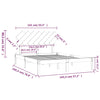 Sengeramme hvit 140x190 cm heltre