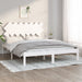 Sengeramme hvit 140x200 cm heltre