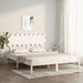 Sengeramme hvit 160x200 cm heltre