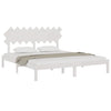 Sengeramme hvit 180x200 cm Super King heltre