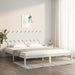 Sengeramme hvit 180x200 cm Super King heltre