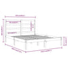 Sengeramme heltre 120x190 cm Small Double