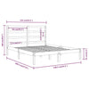 Sengeramme heltre 135x190 cm Double