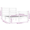 Sengeramme heltre furu 135x190 cm Double