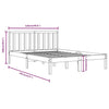 Sengeramme heltre furu 120x190 cm Small Double