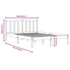 Sengeramme heltre furu 160x200 cm