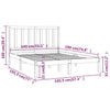 Sengeramme heltre furu 140x190 cm