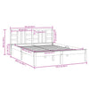 Sengeramme hvit heltre 120x200 cm