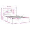 Sengeramme heltre 120x190 cm Small Double