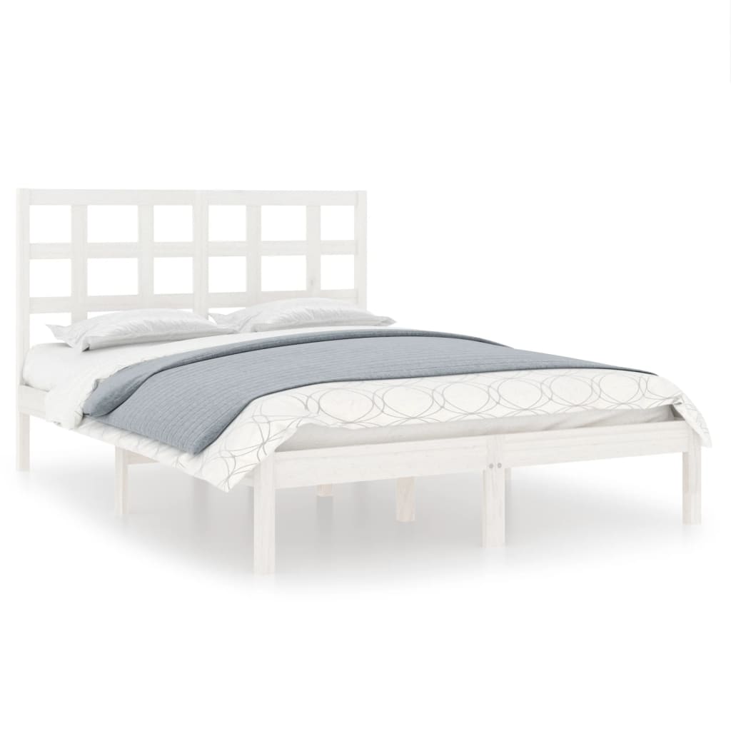 Sengeramme hvit heltre 140x190 cm