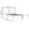 Sengeramme hvit heltre160x200 cm
