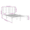Sengeramme uten madrass 140x190 cm heltre furu