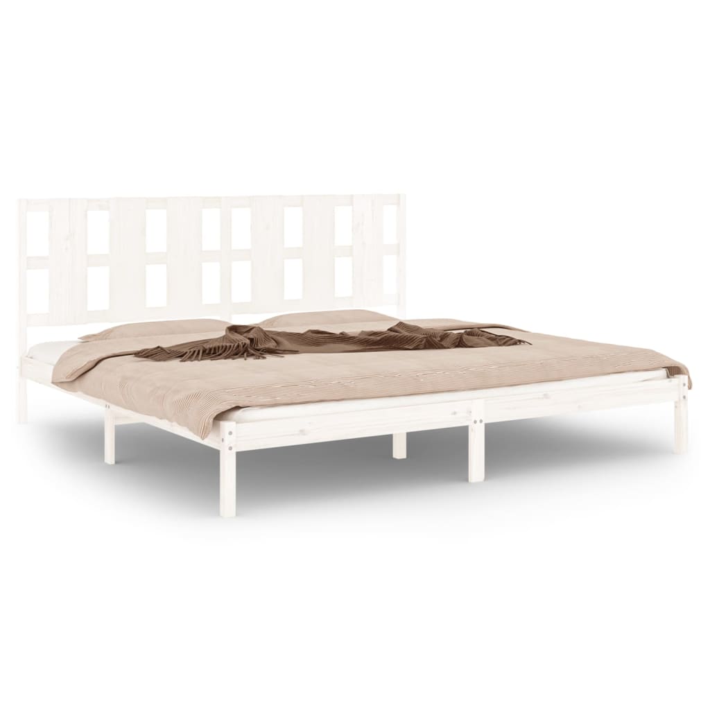 Sengeramme hvit heltre 180x200 cm Super King