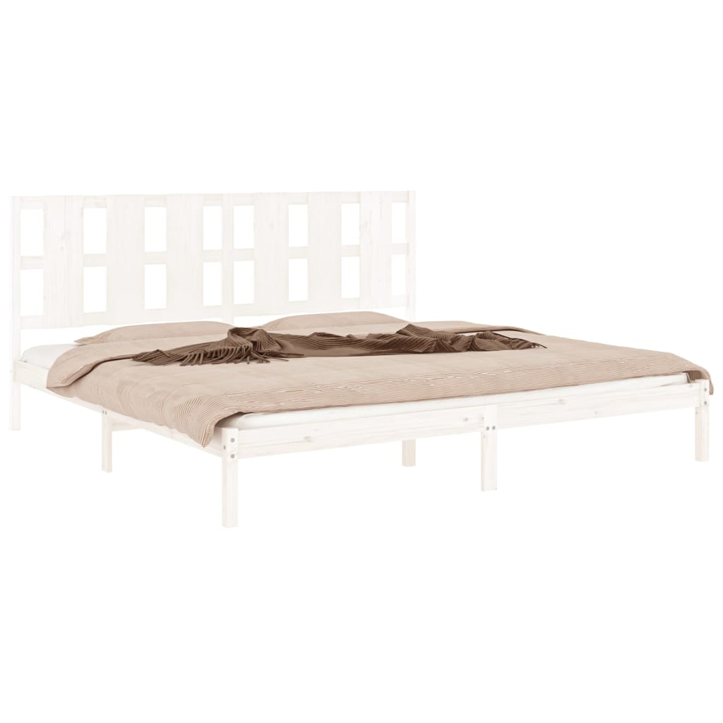 Sengeramme hvit heltre 180x200 cm Super King