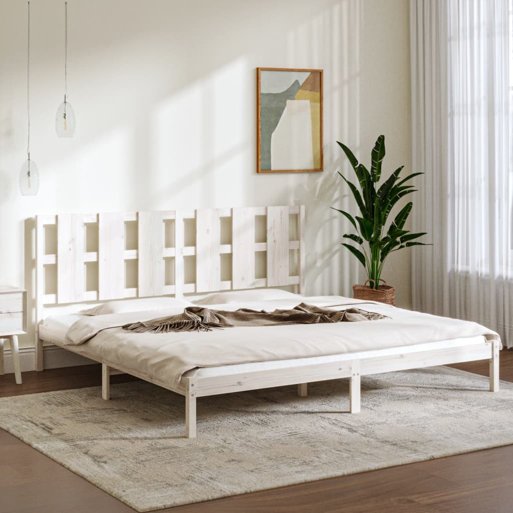 Sengeramme hvit heltre 180x200 cm Super King