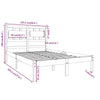 Sengeramme heltre 120x190 cm Small Double