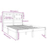 Sengeramme heltre 135x190 cm Double